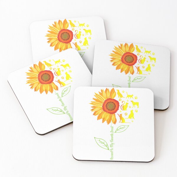 Item preview, Rescued Is My Favorite Breed Rescue Dogs Cats Pets Sunflower T-Shirt designed and sold by Ascendly.