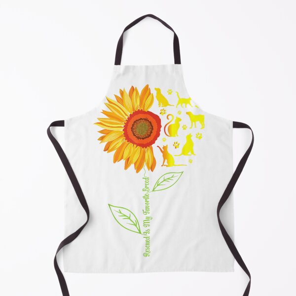 Item preview, Rescued Is My Favorite Breed Rescue Dogs Cats Pets Sunflower T-Shirt designed and sold by rawr00.