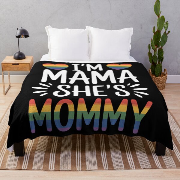 Item preview, I'm Mommy Mama Matching Gay Lesbian Couple LGBT Rainbow designed and sold by SapfireStuArt.