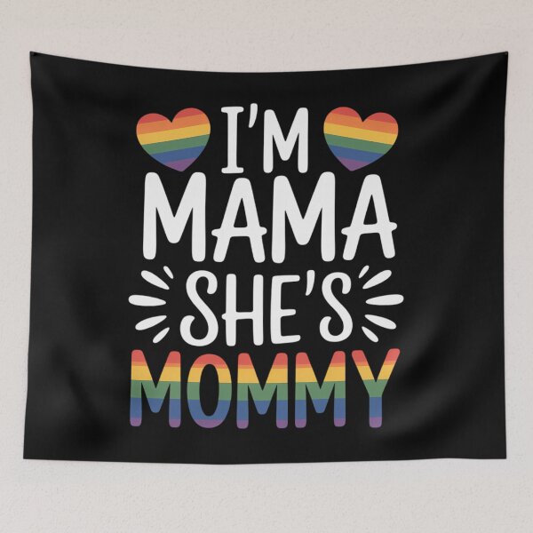 Item preview, I'm Mommy Mama Matching Gay Lesbian Couple LGBT Rainbow designed and sold by SapfireStuArt.