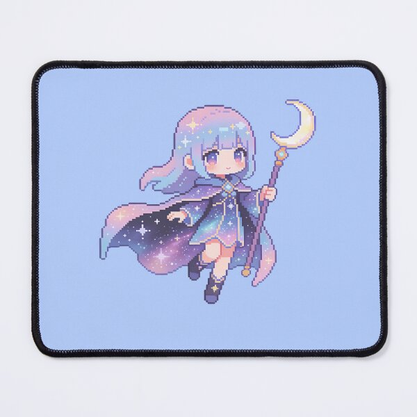 Item preview, Cute Pixel Art Space Witch - Kawaii Galaxy Celestial Wizard designed and sold by PotionPixelArt.