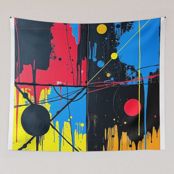 Item preview, electric gravity colorful geometric abstract design  designed and sold by SmashingDeals.