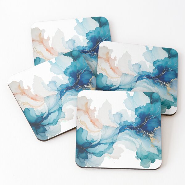 Item preview, Floating Flora (teals) designed and sold by WeaveSphere.