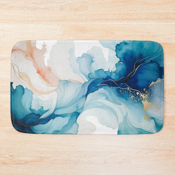 Item preview, Floating Flora (teals) designed and sold by WeaveSphere.