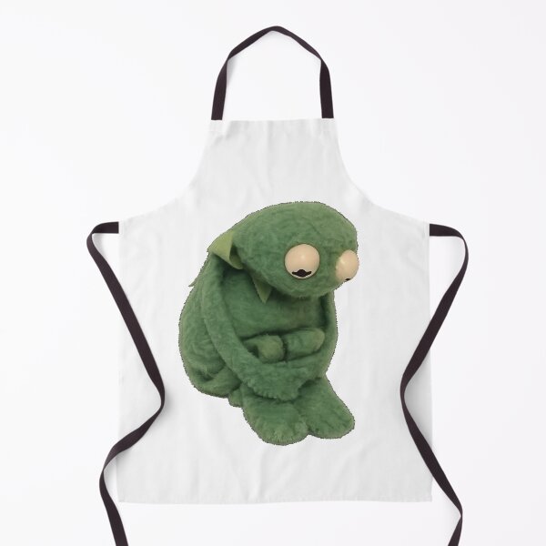 Item preview, Sad Frog Plush Meme Sticker – Depressed Froggy Funny Cursed Gift designed and sold by wamdahcreative.