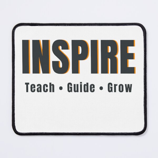 Item preview, Inspire Teach Guide Grow Typography Design designed and sold by HeartAndArtShop.