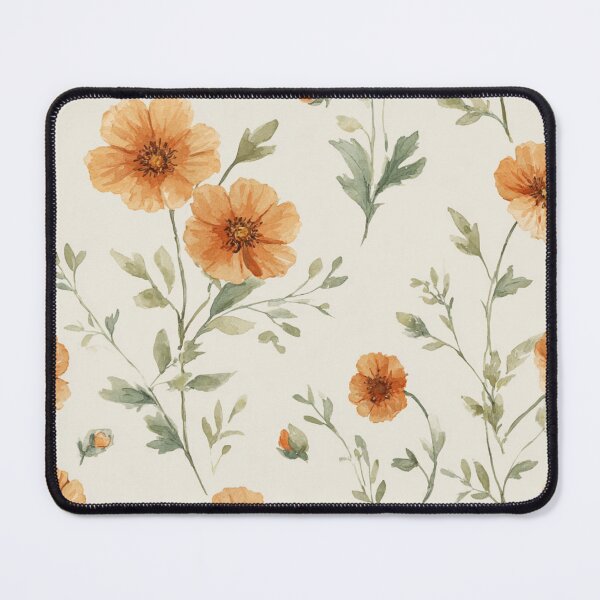 Item preview, Soft Orange Floral Watercolor | Vintage Botanical Pattern designed and sold by Bound for Wonder.