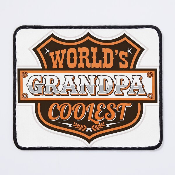 Item preview, Coolest Grandpa Custom Badge Graphic designed and sold by CuteArtKawaii.