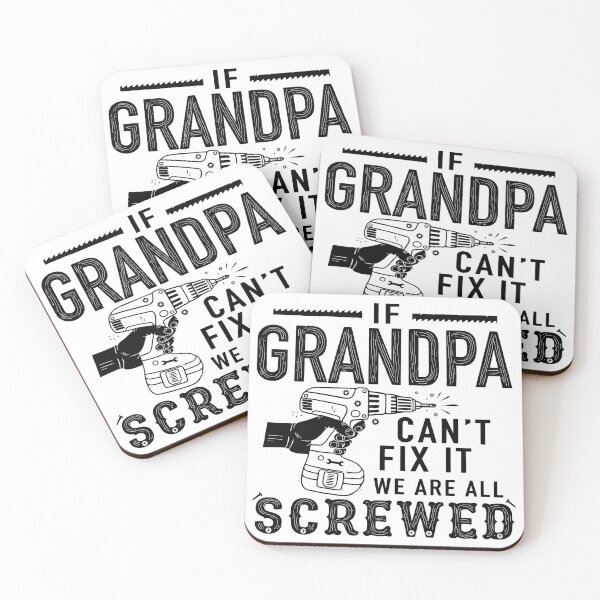 Item preview, Grandpa Can't Fix It Funny Handyman Quote designed and sold by CuteArtKawaii.