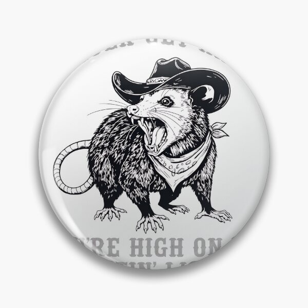 Item preview, Rabies Opossum Cowboy Funny Animal  designed and sold by CuteArtKawaii.