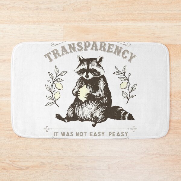 Item preview, Transparency Raccoon Lemon Squeezy Funny designed and sold by CuteArtKawaii.