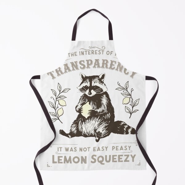 Item preview, Transparency Raccoon Lemon Squeezy Funny designed and sold by CuteArtKawaii.