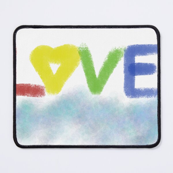 Item preview, Textured Rainbow LOVE Heart Typography designed and sold by AjjimaJKM.