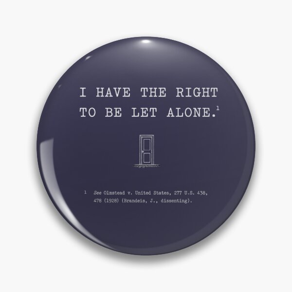 Item preview, The Right to Be Left Alone (Dark Background) designed and sold by PhoenixorFlame7.