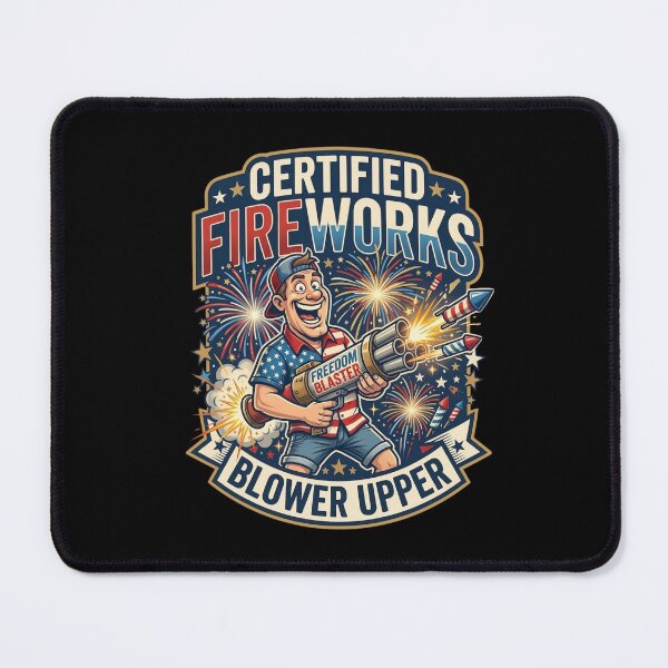 Item preview, Certified Fireworks Blower Upper 4th Of July Shirt designed and sold by ChockletBoy.