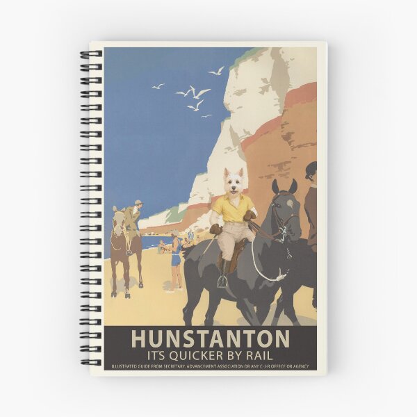 Item preview, Hunstanton Coastal Ride Vintage Travel Poster designed and sold by CJChronicles.