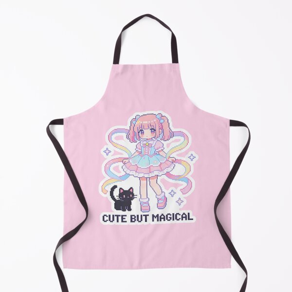 Item preview, Cute But Magical - Pixel Art Magical Girl and Black Cat designed and sold by PotionPixelArt.