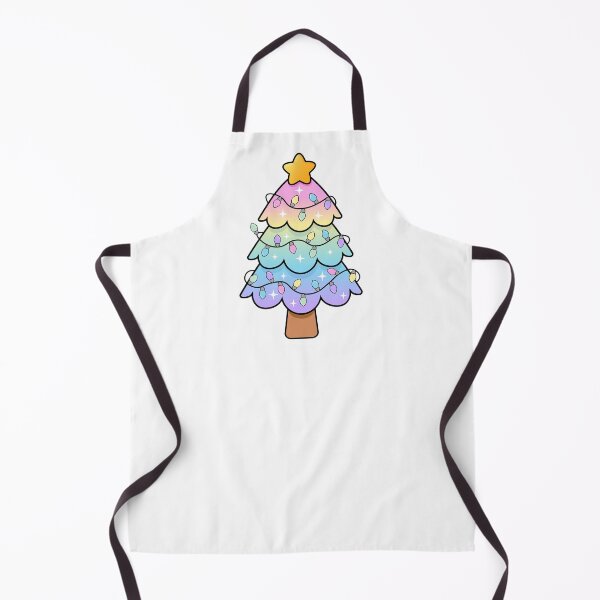 Item preview, Rainbow Pastel Christmas Tree with Lights designed and sold by GlitterArtySVG.