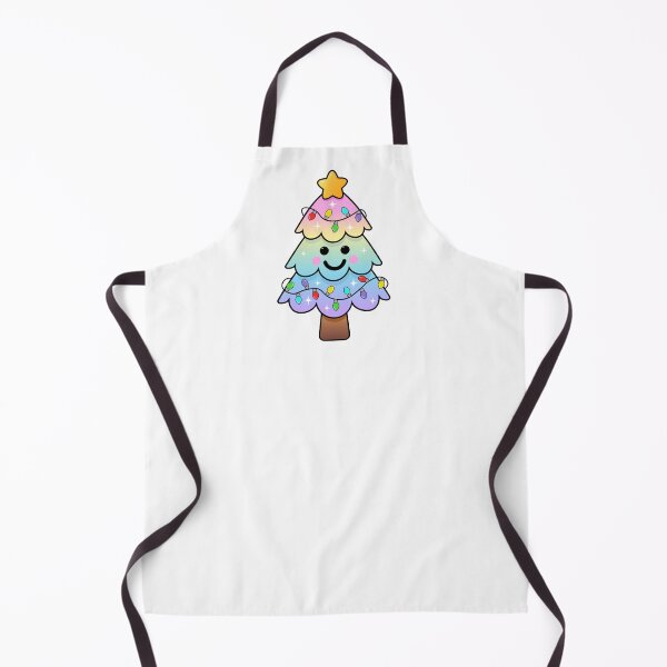 Item preview, Cute Pastel Rainbow Christmas Tree with Lights designed and sold by GlitterArtySVG.