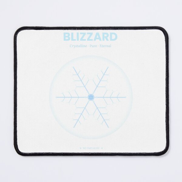 Item preview, Blizzard Crystalline Pure Eternal Snowflake - Minimalist Winter Frost Art designed and sold by Yuran11.