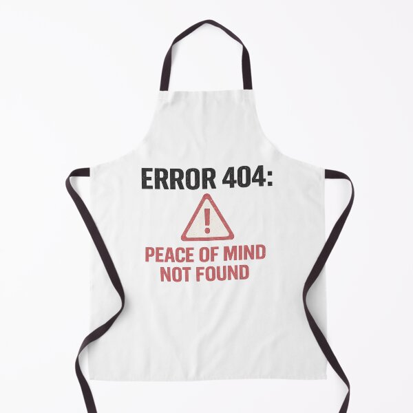 Item preview, Error 404: Peace of Mind Not Found – Funny Overthinking typography T-Shirt Design designed and sold by rigelcreation.