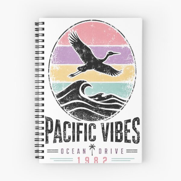 Item preview, Vintage Pacific Vibes 1982 Ocean Wave Retro Graphic designed and sold by ElkasDesign.