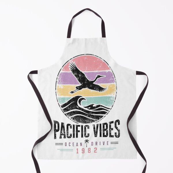 Item preview, Vintage Pacific Vibes 1982 Ocean Wave Retro Graphic designed and sold by ElkasDesign.