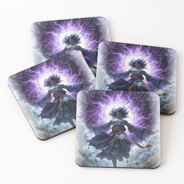 Item preview, Fujin Wind God Storm — Japanese Mythology Dark Art designed and sold by Tokyo Neo Noir Collective .