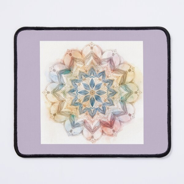 Item preview, Soft Rainbow Mandala Design designed and sold by Nene Bird Designs.