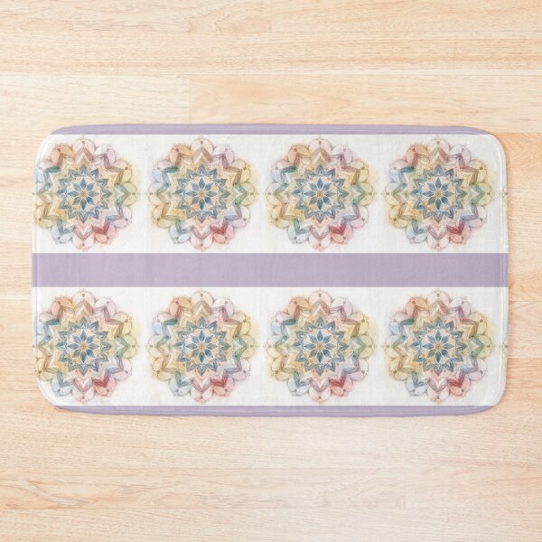Item preview, Soft Rainbow Mandala Design designed and sold by Nene Bird Designs.