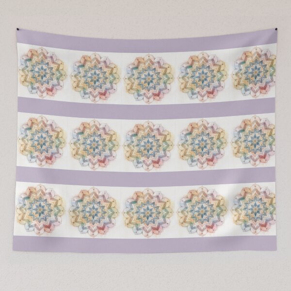 Item preview, Soft Rainbow Mandala Design designed and sold by Nene Bird Designs.