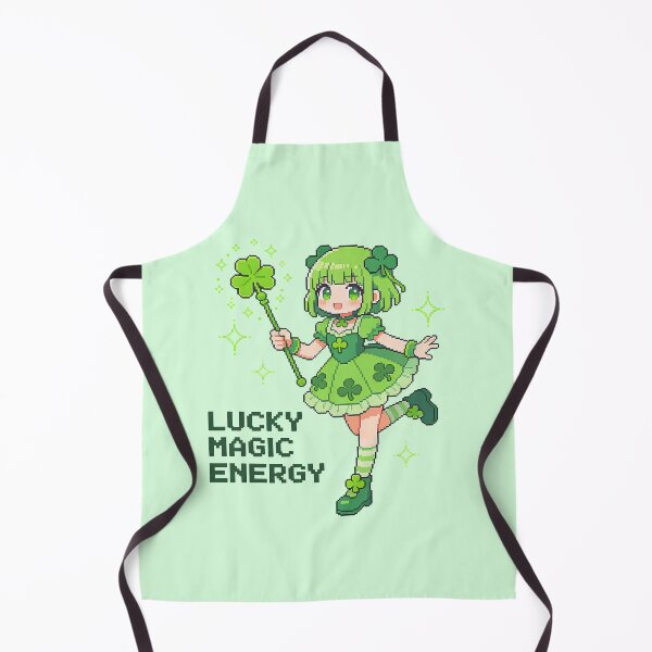 Item preview, Lucky Magic Energy - Cute Pixel Art Clover Magical Girl designed and sold by PotionPixelArt.