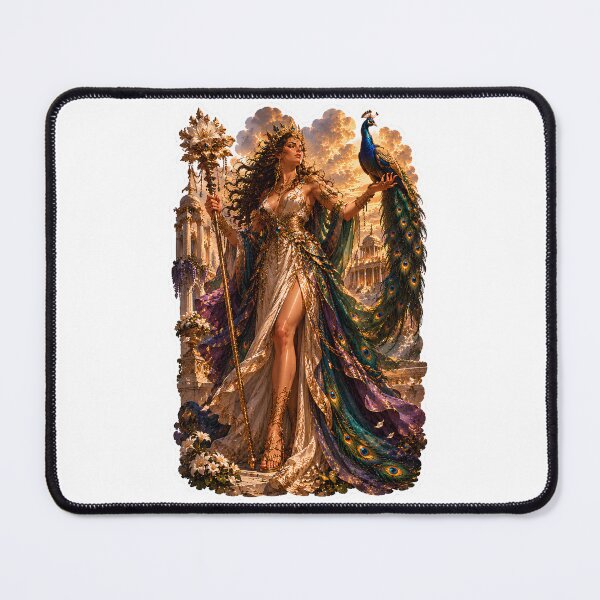 Item preview, Hera Queen of the Gods  Greek Mythology Peacock Goddess Art designed and sold by MythwovenShop.