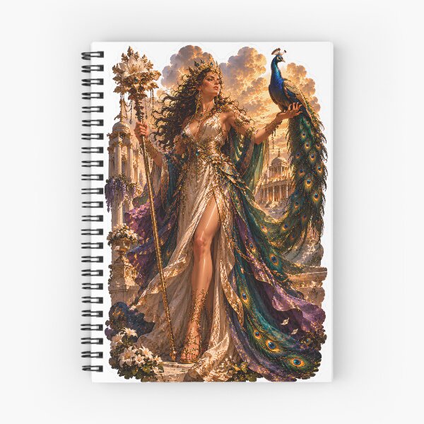 Item preview, Hera Queen of the Gods  Greek Mythology Peacock Goddess Art designed and sold by MythwovenShop.
