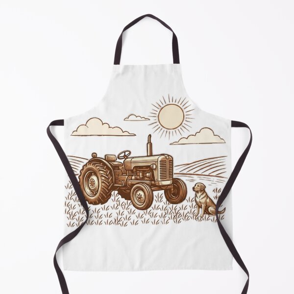 Item preview, Vintage tractor on the farm with dog designed and sold by Ahmedsyde.