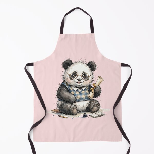 Item preview, Cute Watercolor Panda with Glasses and Diploma Scroll Art designed and sold by BreezifyDesignStudio.