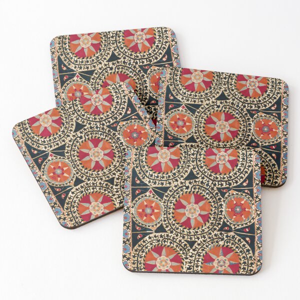 Item preview, Katti Kurgan Suzani Uzbekistan Embroidery  Print designed and sold by Vicky Brago-Mitchell®.