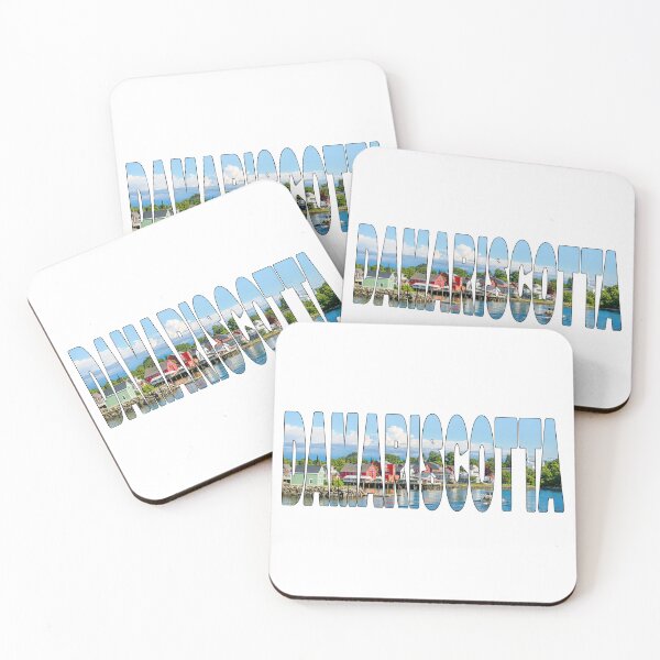 Item preview, DAMARISCOTTA - Over the River Maine Newcastle Lincoln County Summer Day designed and sold by Adam Gormley.