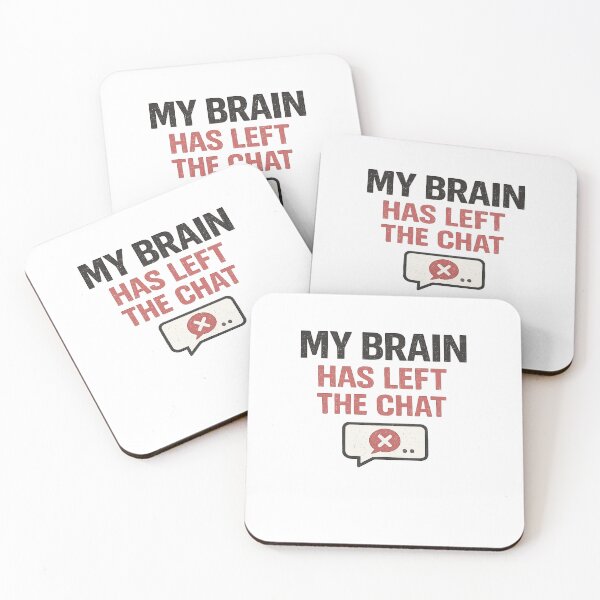 Item preview, My Brain Has Left The Chat – Funny Overthinking T-Shirt Design designed and sold by rigelcreation.