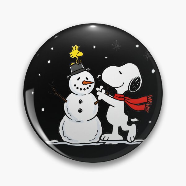 Item preview, Snoopy Woodstock Snowman Winter Holiday designed and sold by LysiTHWIP.