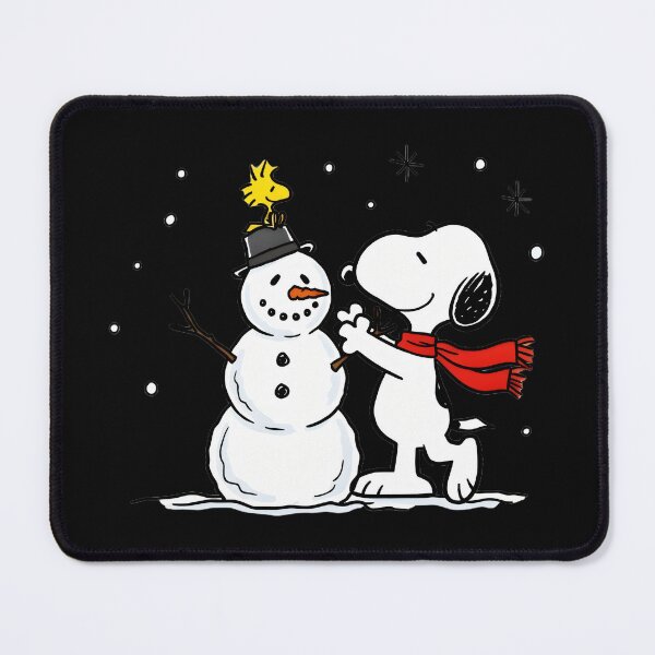 Item preview, Snoopy Woodstock Snowman Winter Holiday designed and sold by LysiTHWIP.