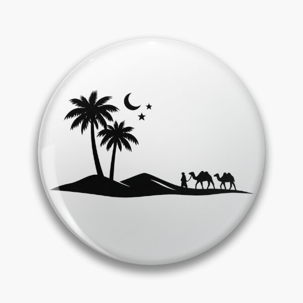 Item preview, Palm tree desert silhouette sticker designed and sold by OmarStore97.