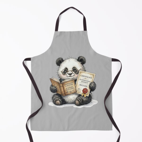 Item preview, Cute Watercolor Panda Reading Book with Success Certificate designed and sold by BreezifyDesignStudio.