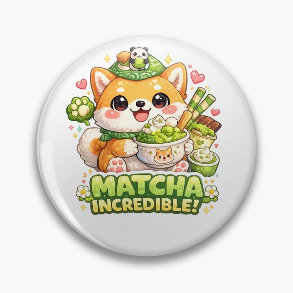 Item preview, Matcha Incredible Shiba Inu Sticker | Cute Matcha Lover Dog Kawaii Design designed and sold by vinothmech53.