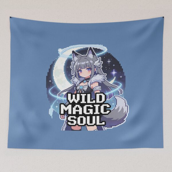 Item preview, Wild Magic Soul - Cute Pixel Art Wolf Girl designed and sold by PotionPixelArt.