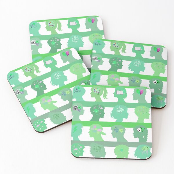 Item preview, Self Expressive world - Cyan lime green  designed and sold by Fabricatemyart.