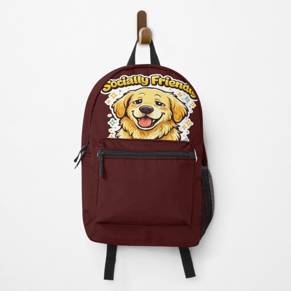 Artikelvorschau, Golden Retriever: Sozial freundlich, emotional erschöpft – Niedlicher, introvertierter Hund – Lustiges Cartoon-Design – Design für Hundeliebhaber und Hundebesitzer auf T-Shirts, Aufklebern, Handyhüllen, Tassen, Taschen und Hoodies entworfen und verkauft von ArtByTripti.