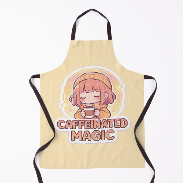Item preview, Caffeinated Magic - Cute Pixel Art Girl with Coffee designed and sold by PotionPixelArt.