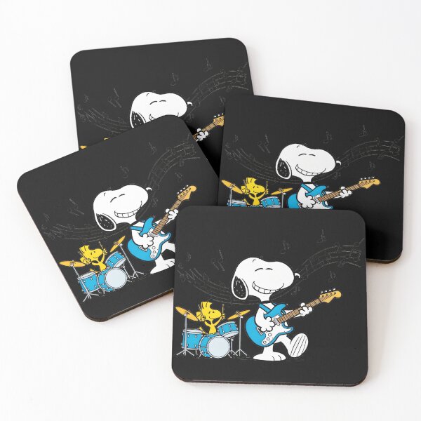 Item preview, Snoopy Guitarist Woodstock Drummer Peanuts Music Band designed and sold by LysiTHWIP.