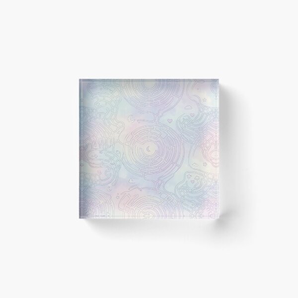 Item preview, Dreamcore Love Maze Pastel Liminal Seamless Pattern designed and sold by InnerwayStudio.